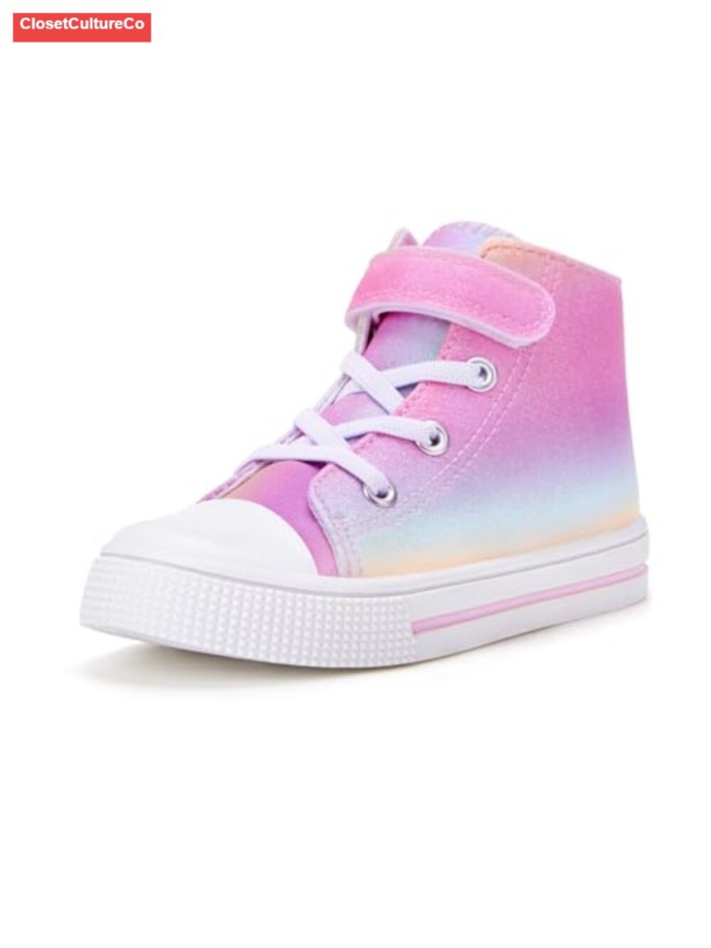 Toddler High Top Sneakers Boys Girls Canvas Hook & Loop
